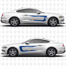 Mustang GT Side Doors Stripes Racing Decals Stickers for Ford Mustang 2