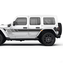 Side Retro Vintage Stripes Decal Graphic Vinyl for Jeep Wrangler 2