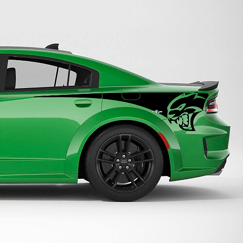 Hellcat Wildcat Rear Quarter Side Stripe Vinyl Decal Sticker for Dodge Charger