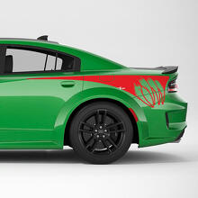 Scratch claws Rear Quarter Side Stripe Vinyl Decal Sticker for Dodge Charger 3