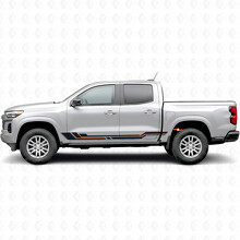 Parallel Accent Door & Rocker Panel Vinyl Stripes for Chevrolet Colorado 3rd Gen 2023-2026_2