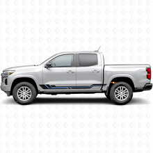 Parallel Accent Door & Rocker Panel Vinyl Stripes for Chevrolet Colorado 3rd Gen 2023-2026_3