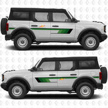 Side Doors Retro Heritage Vintage Stripes Graphics Decals Stickers for Ford Bronco 3