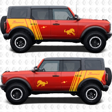 Side Doors Bronco Graphics Decals Stickers for Ford Bronco 2 2