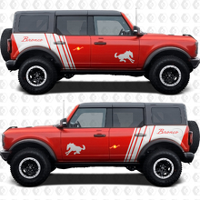 Side Doors Bronco Graphics Decals Stickers for Ford Bronco 2 3
