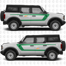 Side Doors Retro Stripes Decals for Ford Bronco | Vintage Graphics Stickers 2