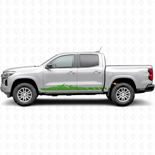 Mountain Topographic Door & Rocker Panel Vinyl Stripes for Chevrolet Colorado 3rd Gen 2023-2026_6