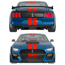 Dual Stripes Front Upper Rear Vinyl Decal Kit for Musclecar Musclecarmodel_2