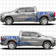 Side Doors Bedside Bull Splash Stickers Decals Graphics for Dodge RAM 1500 2500 3500 3
