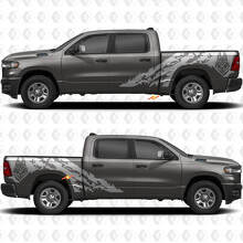 Wolf Mud Splash Bedside Vinyl Decal Sticker for Dodge Ram 1500_2