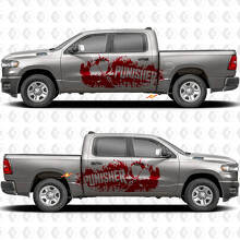 Punisher Skull Mud Splash Side Vinyl Decal Sticker for Dodge Ram 1500_2