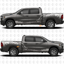 Mud Splash Side Doors Bedside Stickers Decals Graphics for Dodge RAM 1500 2