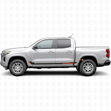 Racing Line Door & Rocker Panel Vinyl Stripes for Chevrolet Colorado 3rd Gen 2023-2026_2
