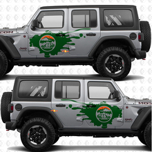 Mountains Nature Overland Side Doors Stripes Vinyl decal sticker fit Jeep Wrangler 3