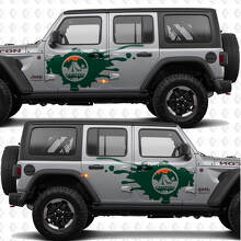 Mountains Nature Camping Side Door Stripes Vinyl Decal for Jeep Wrangler_2