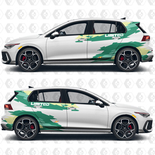 Custom Text Wrap Sport Vinyl Decal Stickers for Volkswagen Golf Gti 3