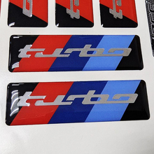 M Turbo Chrome Interior Dashboard domed 3d sticker decals graphic for BMW M 3