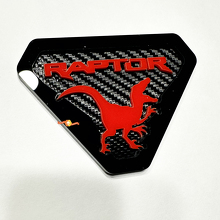 Raptor Edition Fender Badges Tailgate Emblem 3D Badge Carbon Background 6