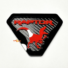 Raptor Edition Fender Badges Tailgate Emblem 3D Badge Carbon Background 7