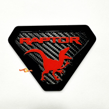 Raptor Edition Fender Badges Tailgate Emblem 3D Badge Carbon Background 8