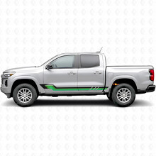 Retro Parallel Door & Rocker Panel Vinyl Stripes for Chevrolet Colorado 3rd Gen 2023-2026_3