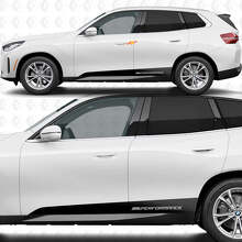 M Performance Side Door Rocker Panel Stripes Decal Kit 2 for BMW X3 G45 2