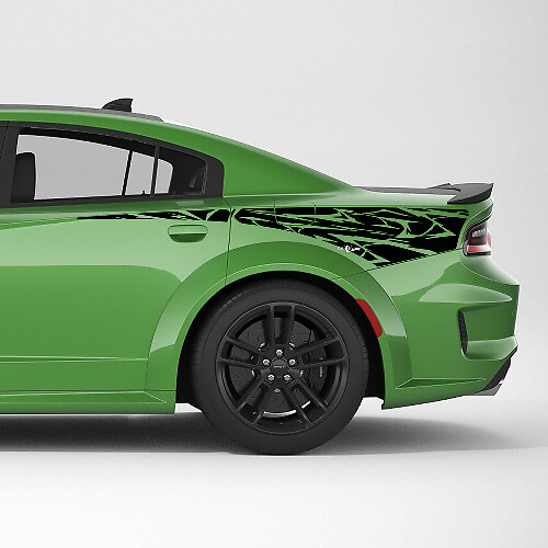 Tribal Skin Rear Quarter Side Stripe Vinyl Decal Sticker for Dodge Charger