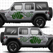 Trail Pass Map Compass Side Doors Stripes Vinyl decal sticker fit Jeep Wrangler 3