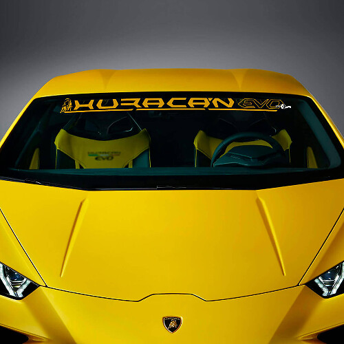 Brand Lettering Windshield Vinyl Decal Sticker Graphics for Lamborghini Huracan Evo