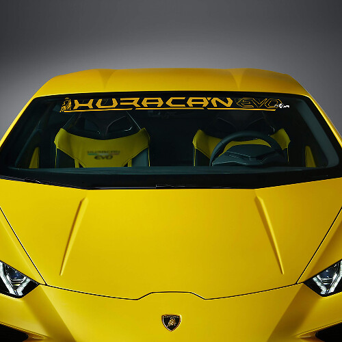 Windshield Racing Vinyl Decal Sticker Graphics for Lamborghini Huracan Evo