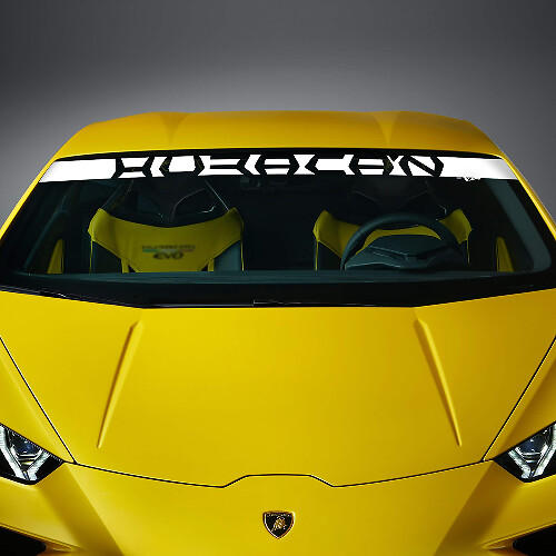 Windshield Stripe Vinyl Decal Sticker Graphics for Lamborghini Huracan Evo 1