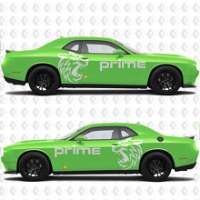 Wildcat Custom Text Side Vinyl Decal Graphic Sticker for Dodge Challenger 3