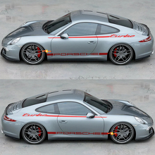 Side 911 Turbo 50 Years graphic Heritage Design stripes Kit Decal Sticker for Porsche 911 991 3