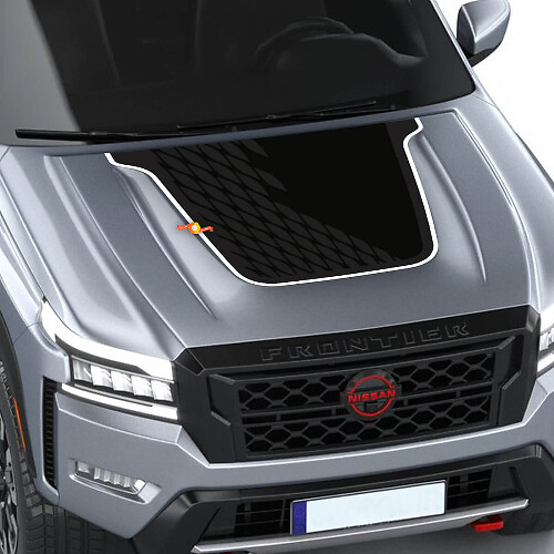Blackout Graphic Hood Vinyl Decal for Nissan Frontier Pro-4X 
