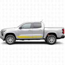 Custom Text Frame Door & Rocker Panel Vinyl Stripes for Chevrolet Colorado 3rd Gen 2023-2026_3