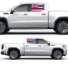 Hawaiian flag Side Window Color Vinyl Decal Sticker for GMC Sierra 2