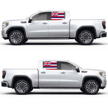 Hawaiian flag Side Window Color Vinyl Decal Sticker for GMC Sierra 3