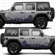 Forest Nature Landscape Side Doors Vinyl decal sticker fit Jeep Wrangler 2