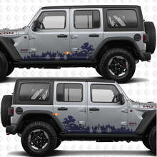 Forest Nature Landscape Side Doors Vinyl decal sticker fit Jeep Wrangler JL 2