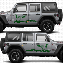 Duck Hunting Nature Landscape Side Doors Vinyl decal sticker fit Jeep Wrangler 2