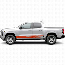 Diagonal Slot Door & Rocker Panel Vinyl Stripes for Chevrolet Colorado 3rd Gen 2023-2026_4