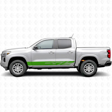Diagonal Slot Door & Rocker Panel Vinyl Stripes for Chevrolet Colorado 3rd Gen 2023-2026_6