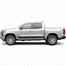 Topographic Contour Door & Rocker Panel Vinyl Stripes for Chevrolet Colorado 3rd Gen 2023-2026_2
