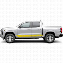 Topographic Contour Door & Rocker Panel Vinyl Stripes for Chevrolet Colorado 3rd Gen 2023-2026_3