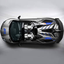 63 SVJ Side Hood Decal Sticker Graphics Lamborghini Aventador SVJ 2