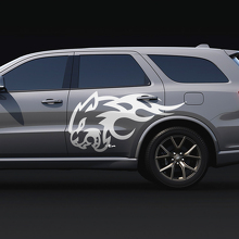 Wildcat Flame Side Decal vinyl stickers for Dodge Durango 2