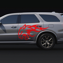 Wildcat Flame Side Decal vinyl stickers for Dodge Durango 3