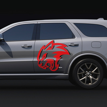 Wildcat Two colors Side Door Decal vinyl stickers for Dodge Durango 3