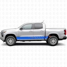 Staggered Slot Door & Rocker Panel Vinyl Stripes for Chevrolet Colorado 3rd Gen 2023-2026_5