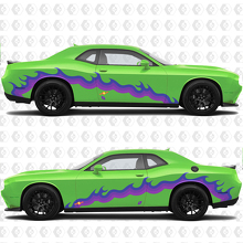 Custom Flame Graphics Side Vinyl Decal Graphic Sticker for Dodge Challenger 2